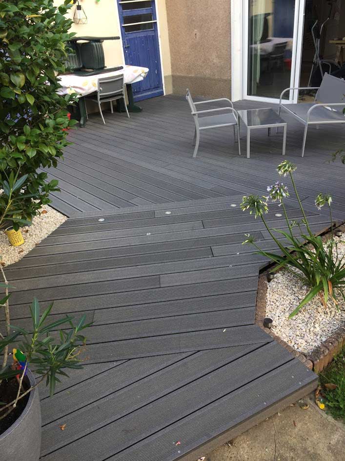 Installation d'une terrasse en bois