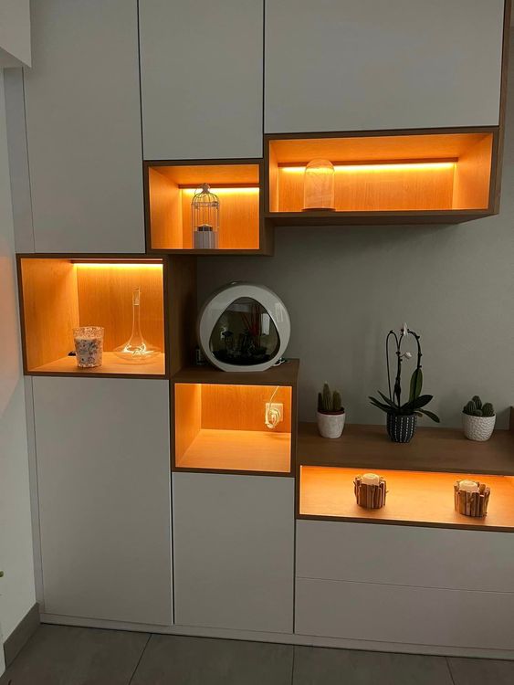 Meuble de salle à manger avec Led